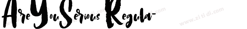 AreYouSerious Regula字体转换
